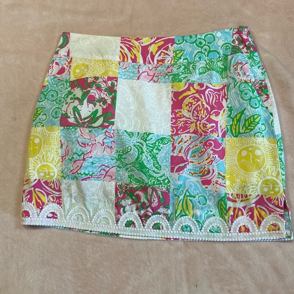 Lilly Pulitzer Pants - Lilly Pulitzer Size 0 Skort Jellies Be Jamming Lobster Roll Written In The Sun
